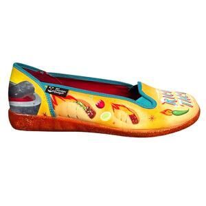 Hot Chocolate Women’s Rico’s Tocos Yellow Slip On Flat Size 39 US 9